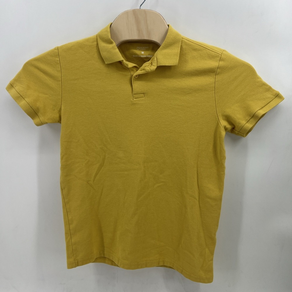 Primark Cares Men's Polo Shirt Yellow Short Sleeve Size M